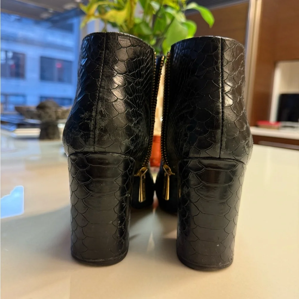 Michael Kors Python Textured Boots - Picture 5 of 5